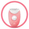 Braun Silk-épil 3 3-176 epilator with 3 extras, Rose, White, 20 tweezers, Shaving, AC, 100 - 240 V, 50 - 60 Hz