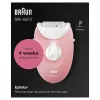 Braun Silk-épil 3 3-176 epilator with 3 extras, Rose, White, 20 tweezers, Shaving, AC, 100 - 240 V, 50 - 60 Hz