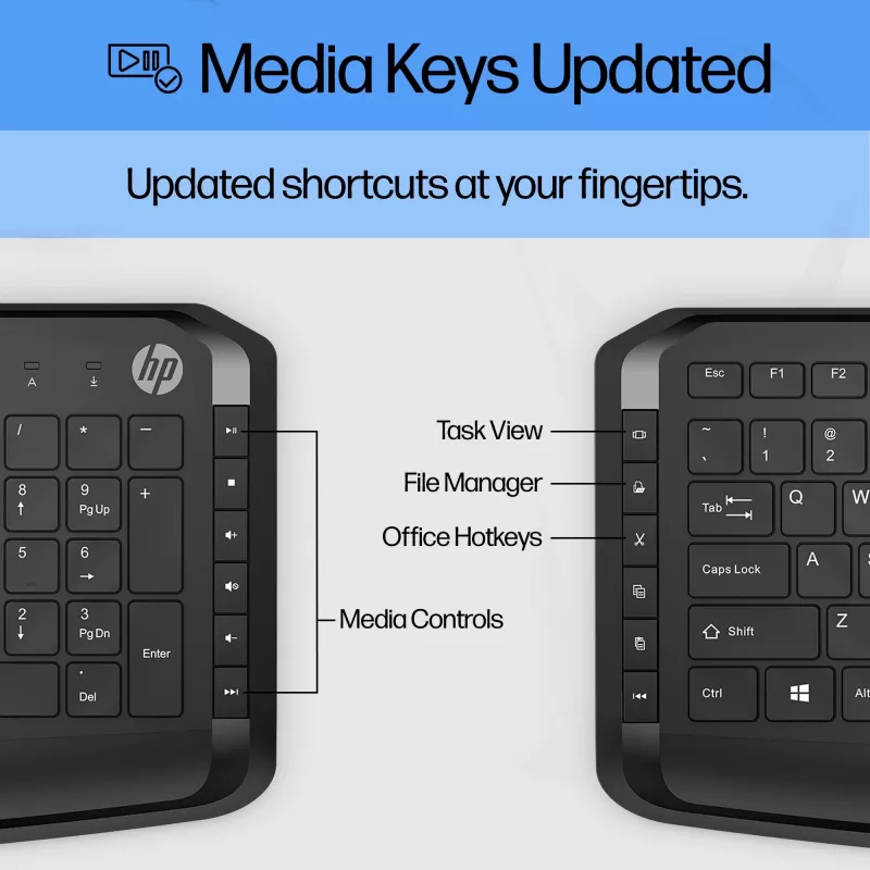 HP Pavilion Keyboard and Mouse 200, Wired, USB, Mechanical, QWERTY, Black, Mouse included