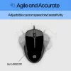 HP Pavilion Keyboard and Mouse 200, Wired, USB, Mechanical, QWERTY, Black, Mouse included