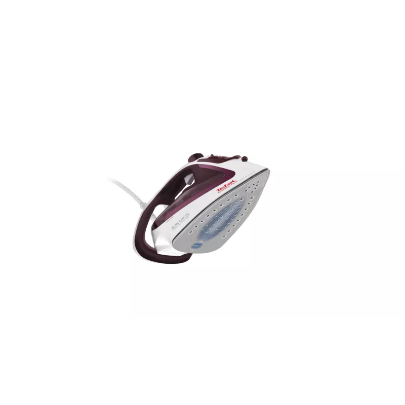 Tefal EasyGliss Plus FV5714 iron Dry & Steam iron Durilium soleplate 2400 W Bordeaux, White