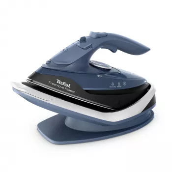 Tefal Freemove Power FV6675E0 iron Dry & Steam iron Ceramic soleplate 2600 W Black, Blue
