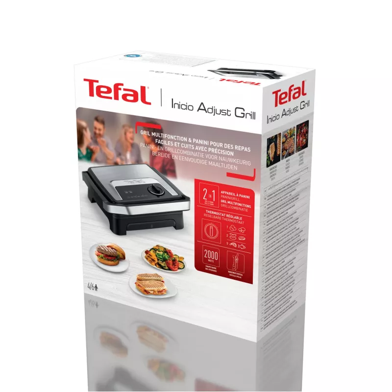 Contact Grill Tefal Inicio Adjust GC272D10 with Non-Stick Plates and Adjustable Temperature