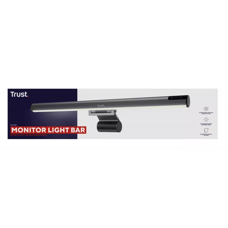 Table lamp Trust Shyne Non-changeable bulb Black USB powered 70mm height