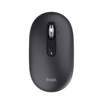 Mouse TRUST Seron Slim Multi — ambidextrous office mouse, optical 3200 DPI, RF Wireless + Bluetooth, 7 buttons, black