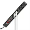 ACT Power strip with 6 power sockets and surge protection, 6 AC outlet(s), Type F, 230 V, 16 A, 1.5 mm², Type F (Schuko)