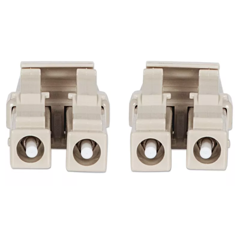 Intellinet Fiber Optic Patch Cable, OM3, LC/LC, 2m, Aqua, Duplex, Multimode, 50/125 µm, LSZH, Fibre, Lifetime Warranty