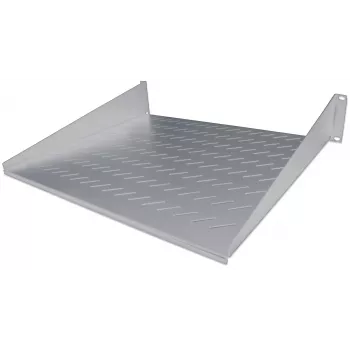 Intellinet 19 inch Cantilever Shelf, 2U, 2-Point Front Mount, 250mm Depth, Max 25kg, Grey, Three Year Warranty
