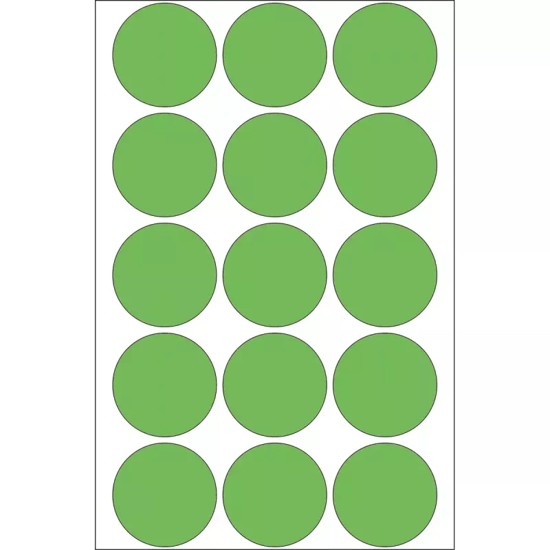 Multi-purpose labels HERMA 480 pcs green round Ø 32 mm