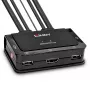 Lindy 2 Port HDMI 4K30, USB 2.0 and Audio Cable KVM Switch, 1920 x 1080 pixels, Black