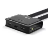 Lindy 2 Port HDMI 4K30, USB 2.0 and Audio Cable KVM Switch, 1920 x 1080 pixels, Black