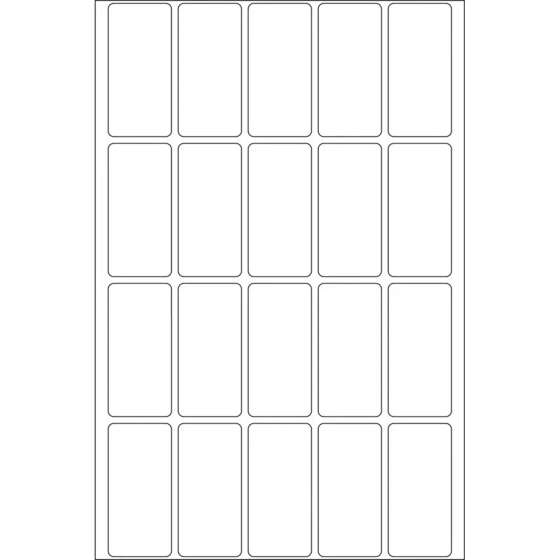 Multi-purpose labels HERMA 10609 19x40 mm white Movables removable paper 640 pcs
