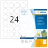 Self-adhesive labels HERMA Removable A4 Ø 40 mm 2400 pcs