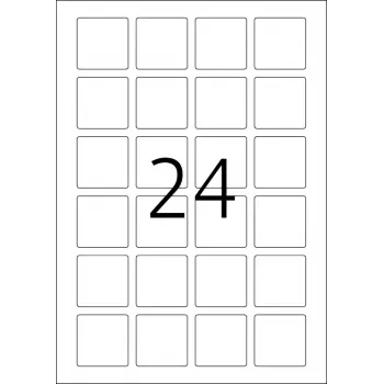 QR code labels HERMA 9642 A4 40x40 mm square white paper