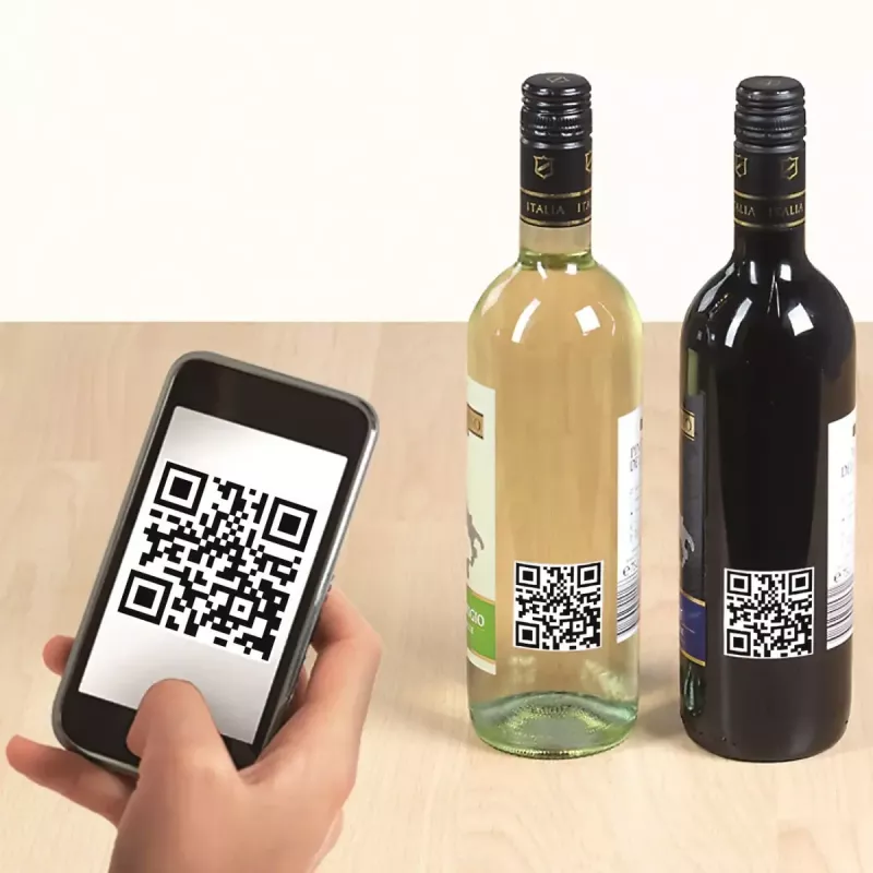 QR code labels HERMA 9642 A4 40x40 mm square white paper