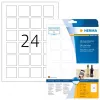 QR code labels HERMA 9642 A4 40x40 mm square white paper