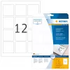 Removable labels HERMA 10109 A4 60x60 mm square white