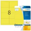 Labels HERMA Neon A4 99.1x67.7 mm luminous yellow 160 pcs