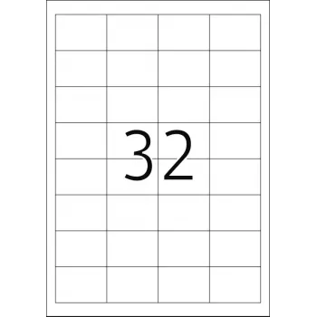 Self-adhesive label HERMA 8643 Rectangle Permanent White