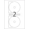 Self-adhesive printer label HERMA CD labels Maxi A4 Ø 116 mm