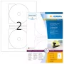 Self-adhesive printer label HERMA CD labels Maxi A4 Ø 116 mm