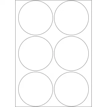 Multi-purpose labels HERMA 192 pcs Ø 50 mm round white paper
