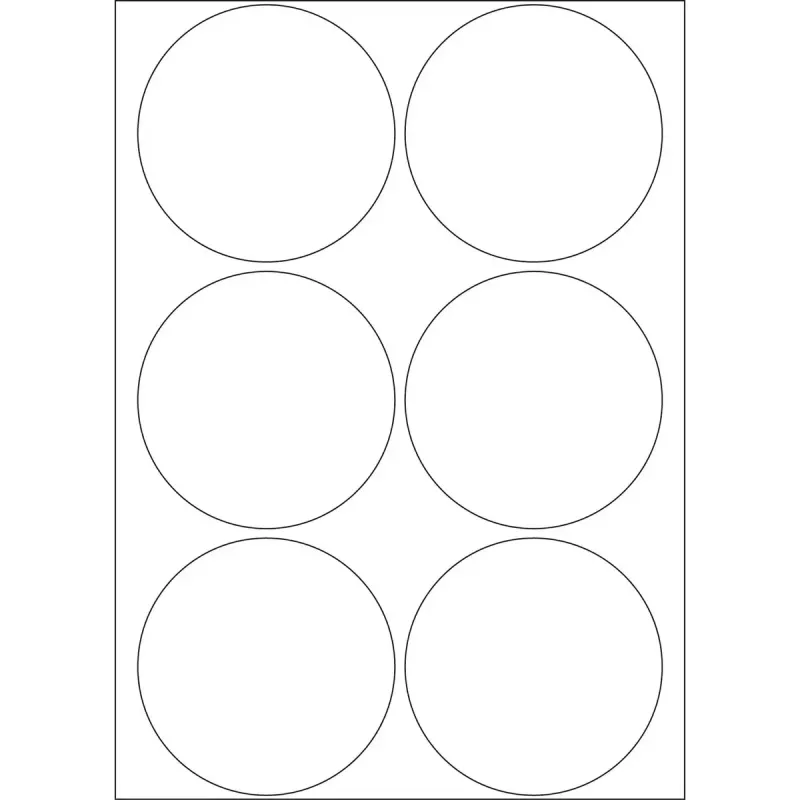 Multi-purpose labels HERMA 192 pcs Ø 50 mm round white paper