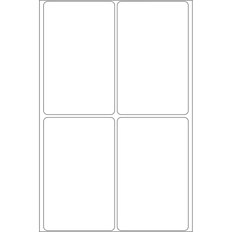 Multi-purpose labels HERMA 52x82 mm white paper matt hand inscription 128 pcs