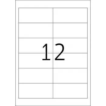 Labels HERMA Premium A4 97x42.3 mm white paper matt 2400 pcs