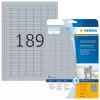 Rating plate labels HERMA 4725 pcs A4 25x10 mm silver