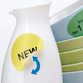 Self-adhesive labels HERMA Removable A4 Ø 10 mm round white