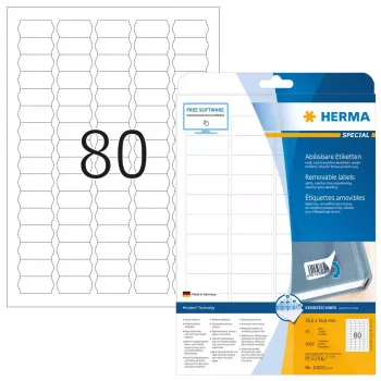 Price labels HERMA A4 35.6x16.9 mm white Movables/removable paper matt 2000 pcs