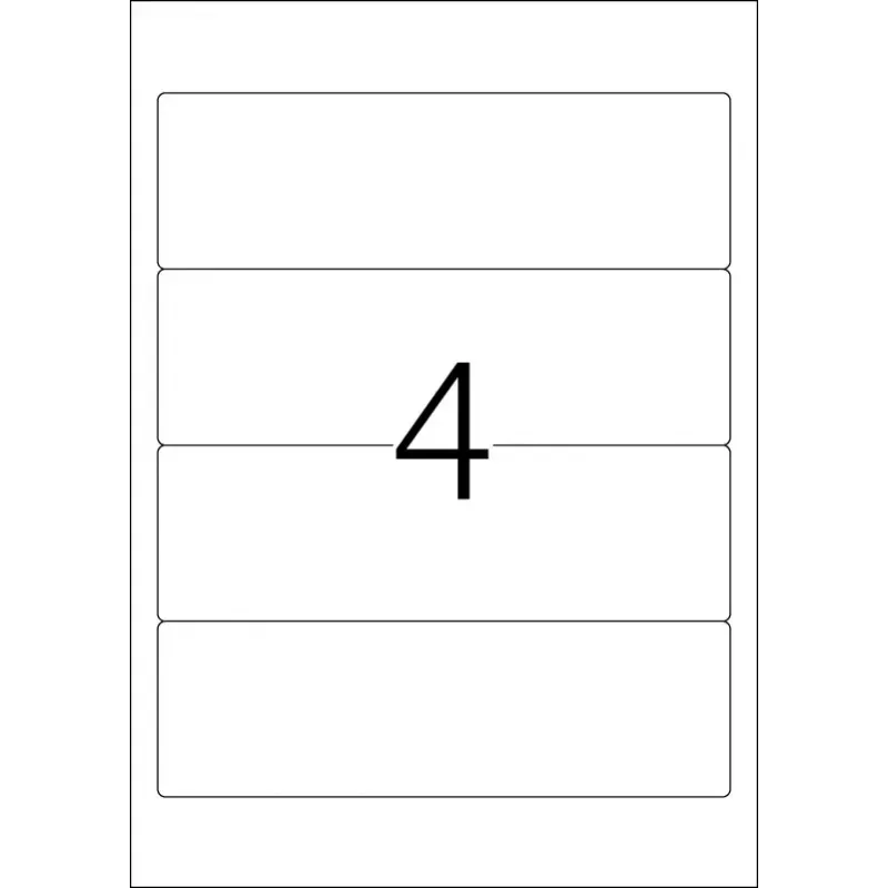 Self-adhesive printer label HERMA File labels A4 192x59 mm
