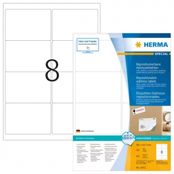 Repositionable address labels HERMA 10312