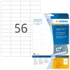 Removable labels HERMA A4 52.5x21.2 mm white 1400 pcs