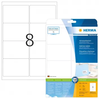 Address labels Premium HERMA 5077 A4 99.1x67.7 mm 200 pcs