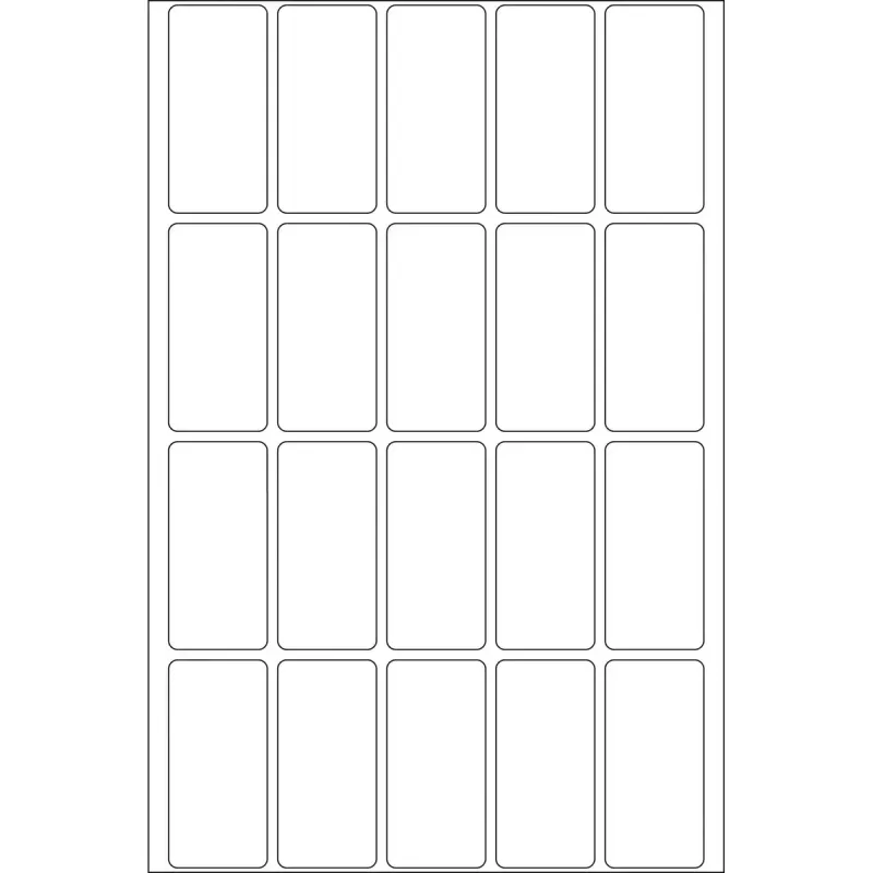 Multi-purpose labels HERMA 19x40 mm white paper matt hand inscription