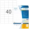 Self-adhesive printer label HERMA Labels transparent matt A4 52.5x29.7 mm film 1000 pcs