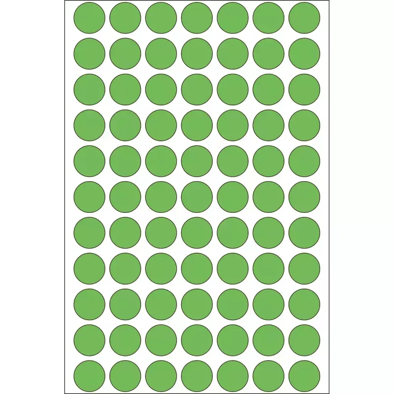 Multi-purpose labels HERMA 2464 pcs green round 13 mm