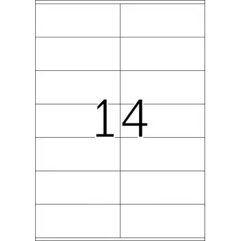 Labels HERMA Premium A4 105x42 mm white paper matt 1400 pcs