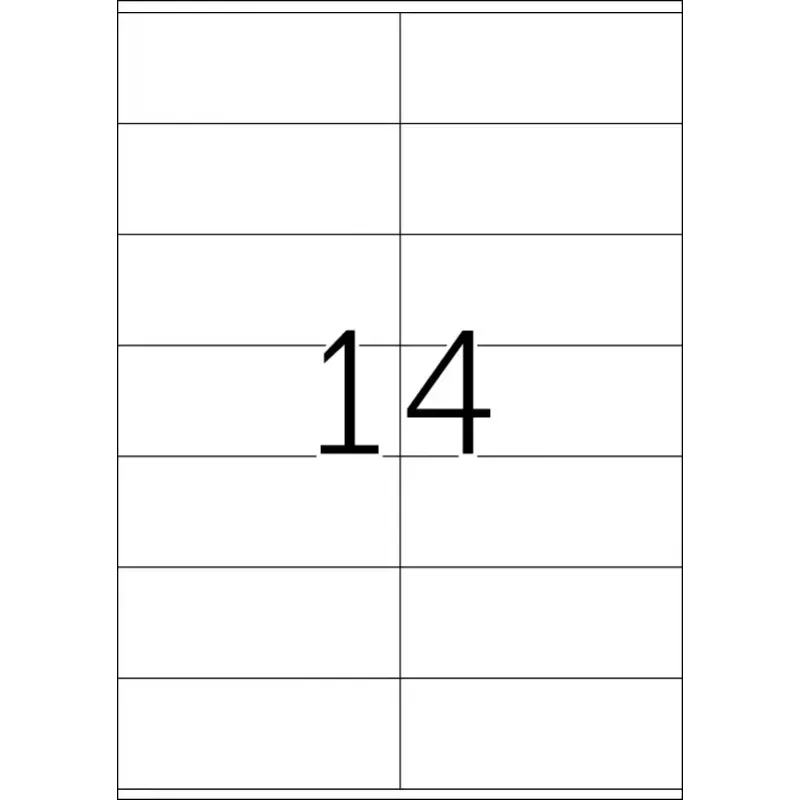 Labels HERMA Premium A4 105x42 mm white paper matt 1400 pcs