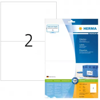 Self-adhesive printer label HERMA Labels Premium A4 210x148 mm