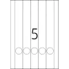 File labels HERMA A4 34x297 mm white paper matt opaque 125 pcs