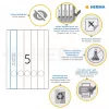File labels HERMA A4 34x297 mm white paper matt opaque 125 pcs