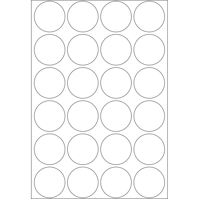 Multi-purpose labels HERMA 768 pcs round white paper 25 mm