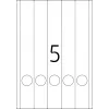 File labels HERMA A4 38x297 mm white paper matt opaque 125 pcs
