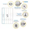 File labels HERMA A4 38x297 mm white paper matt opaque 125 pcs