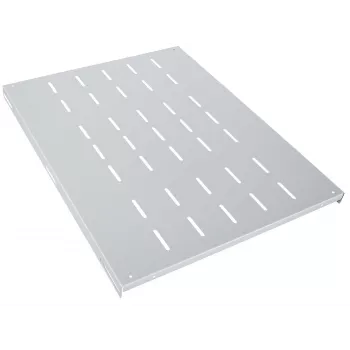 Intellinet 19 inch Fixed Shelf, 1U, 600mm Depth, Heavy-Duty, Max 100kg, Grey