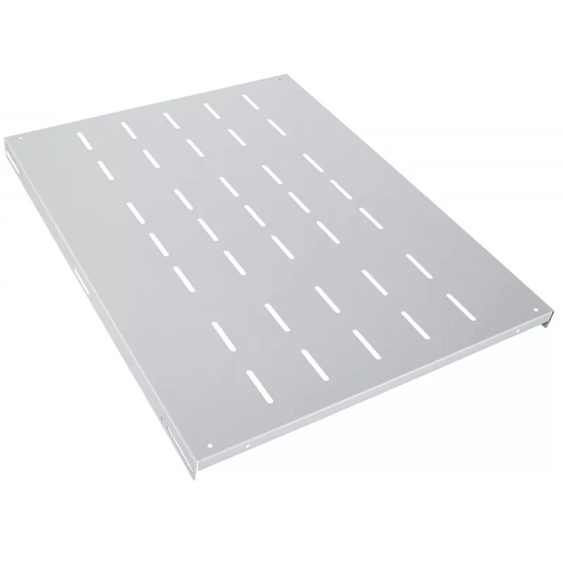 Intellinet 19 inch Fixed Shelf, 1U, 800mm Depth, Heavy-Duty, Max 100kg, Grey