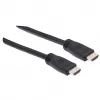 Manhattan HDMI 4K@60Hz Cable with Ethernet - CL3 rated, 8m, Suitable for In-Wall use, For ALL 4K & 1080p/HD uses - when upgrading now or have it ready for when you need it, Male to Male, Black, Ultra HD 4k x 2k, Lifetime Warranty, Premium High Speed